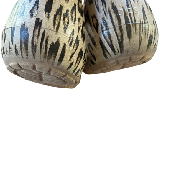 CROCS Kadee Slingback Ballet Flat Leopard Lightweight Comfy Slip on Shoe SZ 8W - Picture 10 of 10